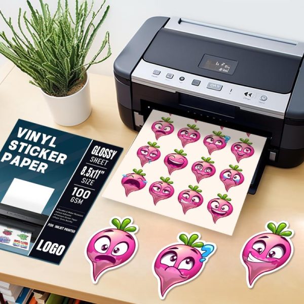 Focus Inkjet Sticker Vinyl Sticker Sheets for Inkjet Printer Labels & Decals