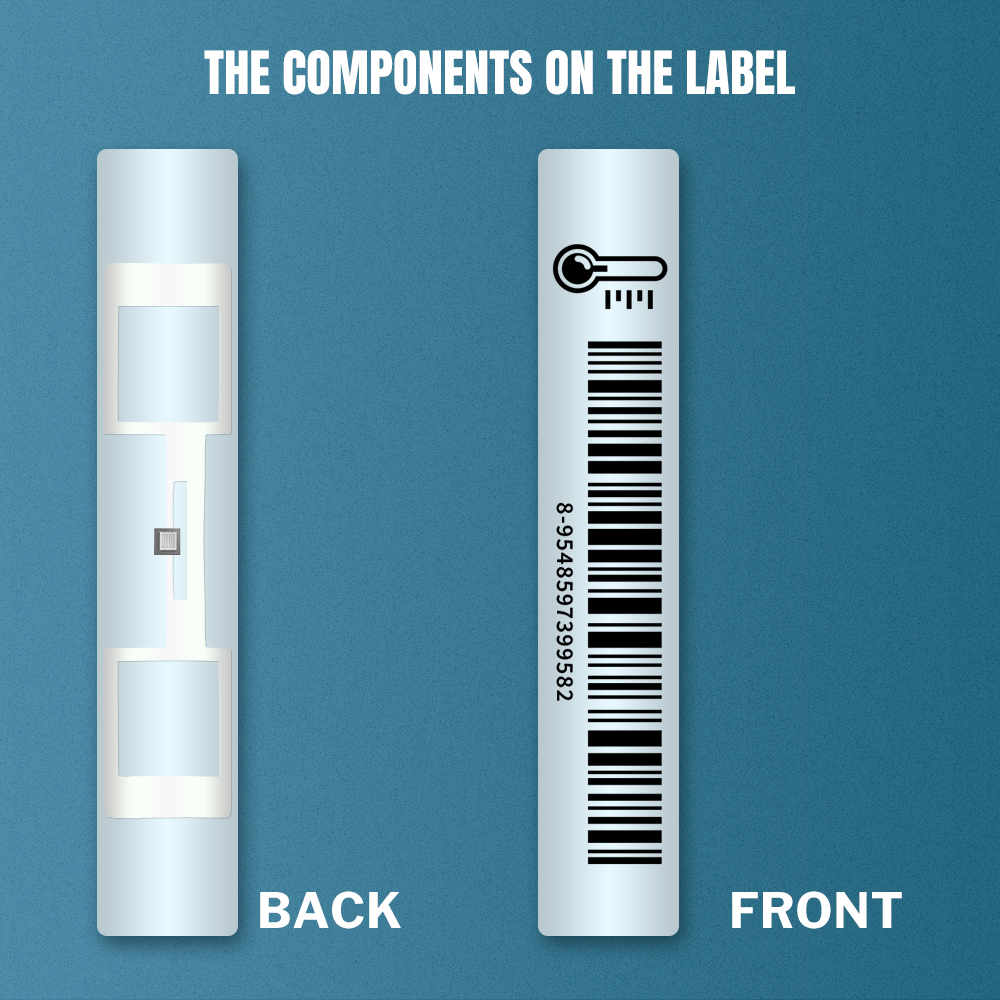 Magnetic Temperature Sticker Passive RFID Temperature Label – Track Heat Events Wirelessly