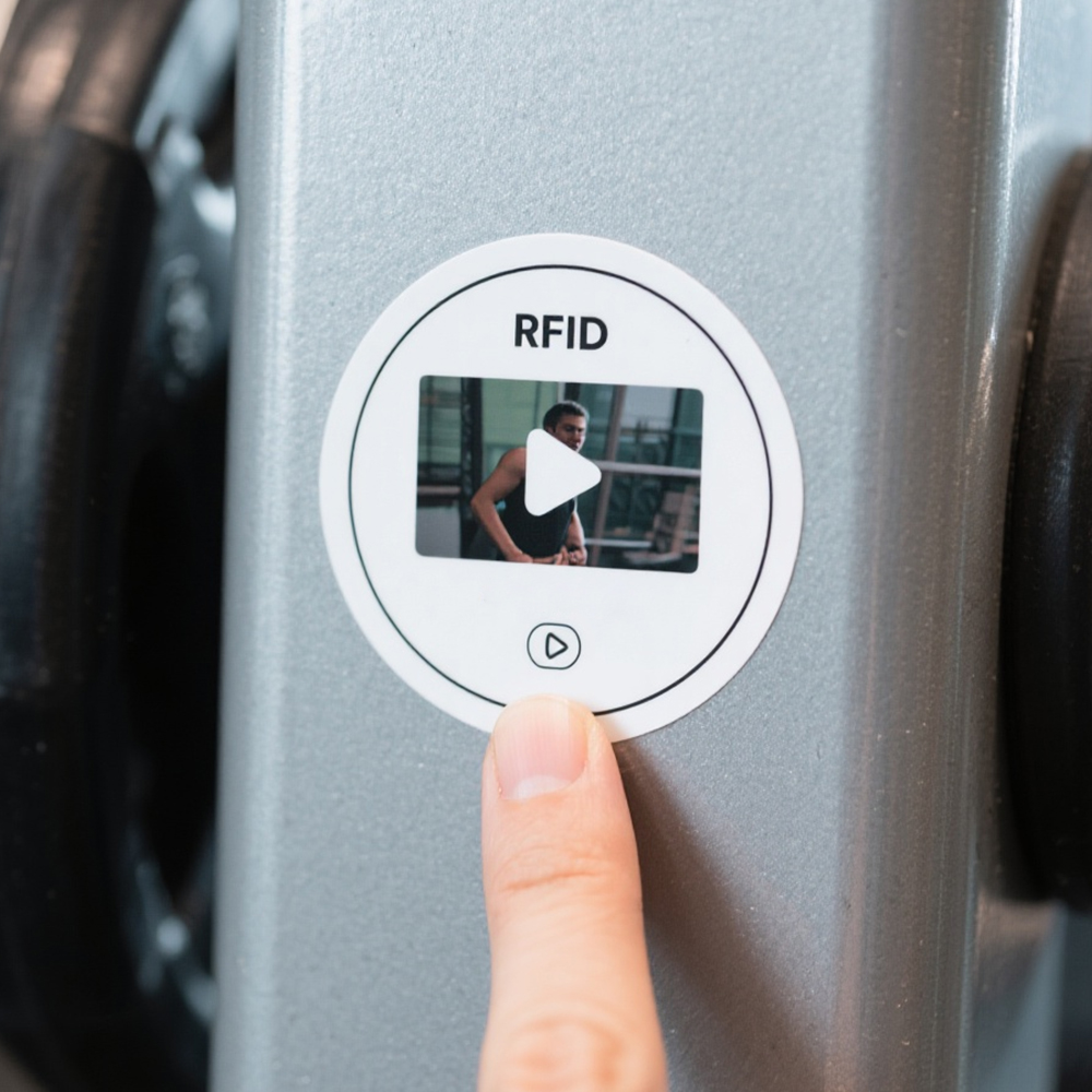 Circular RFID Sticker – Compact Tag for Small Surface Use