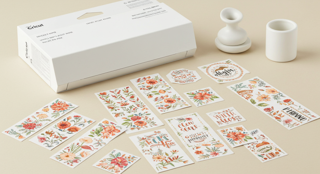 Cricut vinyl sticker paper inkjet