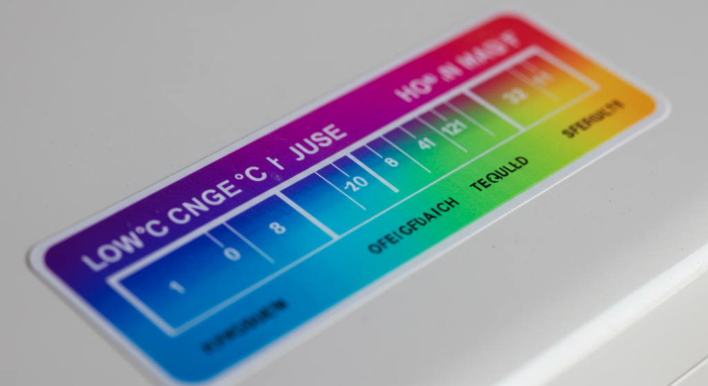 color-change temperature sticker