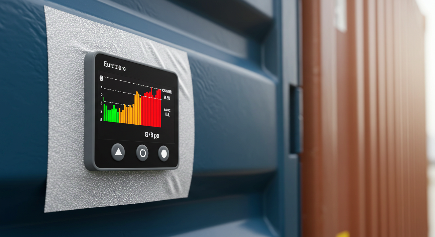 temperature monitoring sticker for transport