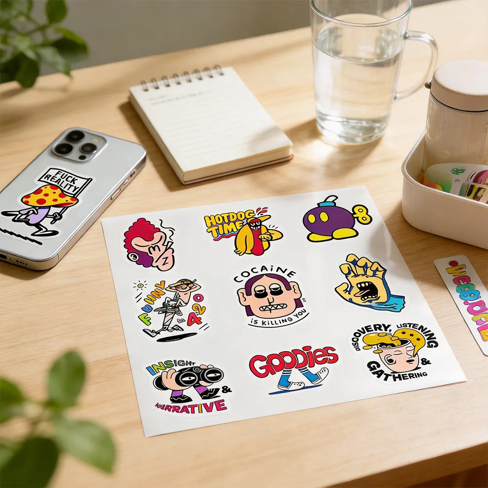 Large 12x12 Vinyl Sticker Sheets for Crafts & Labels