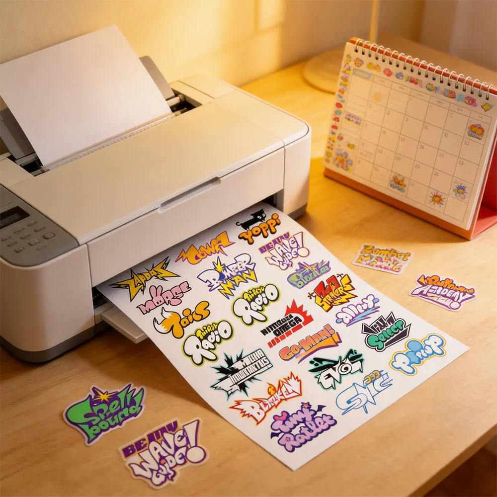 Sticker Splitter Paper Custom Printable Vinyl Sticker Paper for Crisp, Accurate Prints