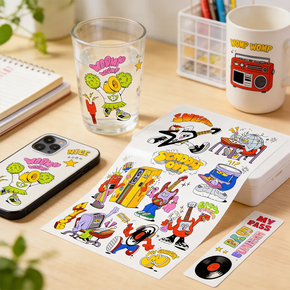 Sticker Splitter Paper Custom Size Vinyl Sticker Paper for Tailored Projects