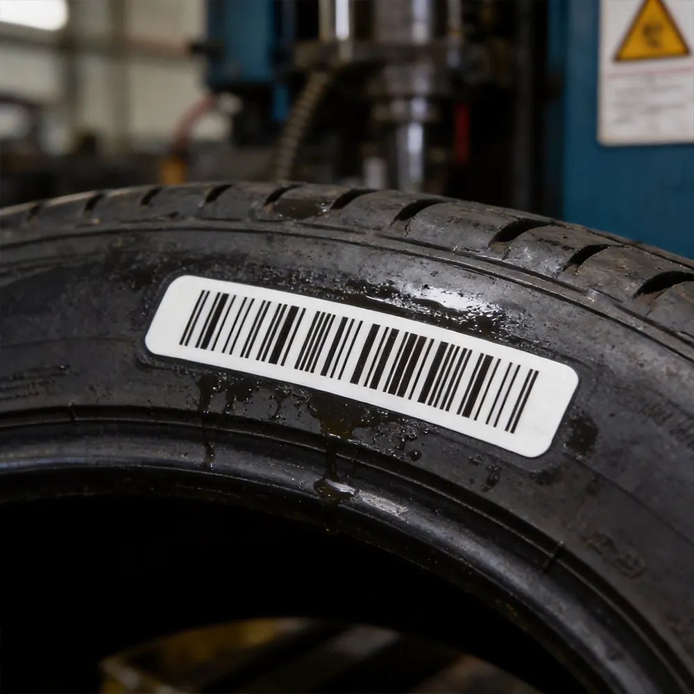 Heat Resistant Rubber Curing Label Secure Industrial Tag