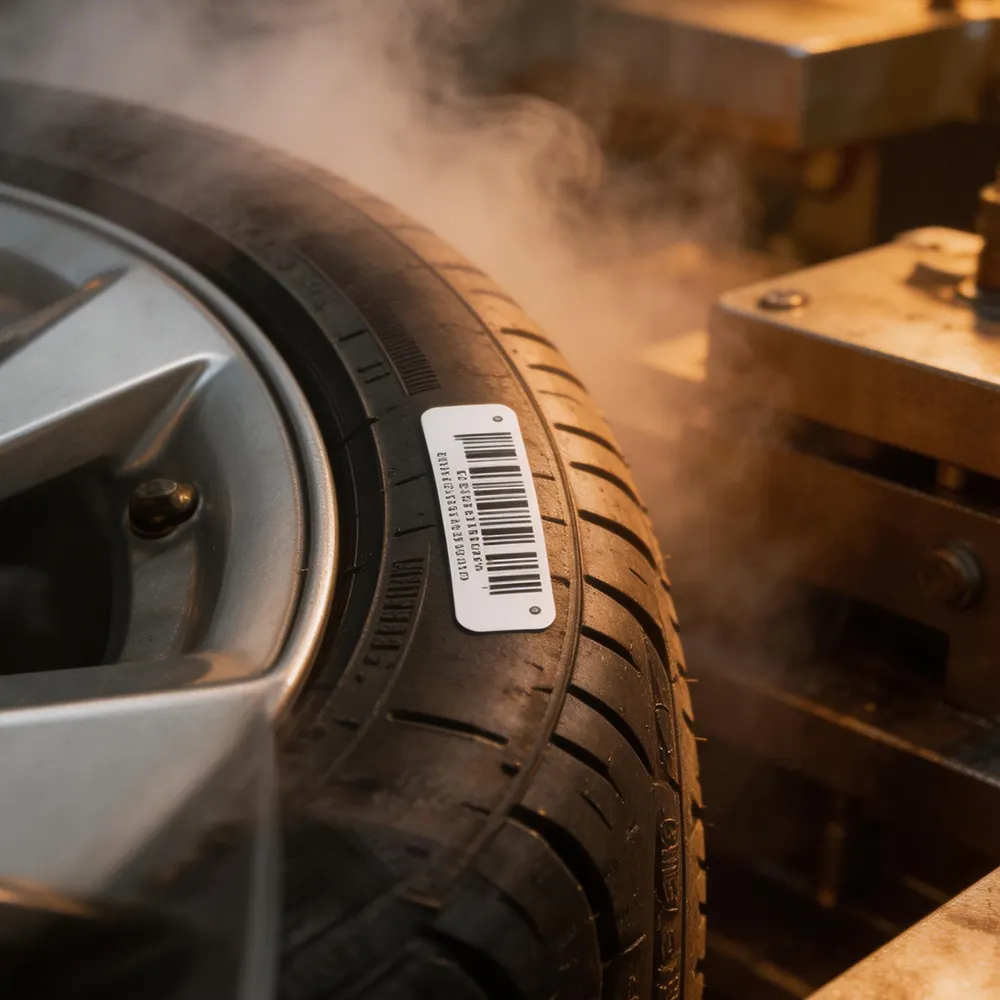 Heat Resistant Rubber Curing Label Secure Industrial Tag