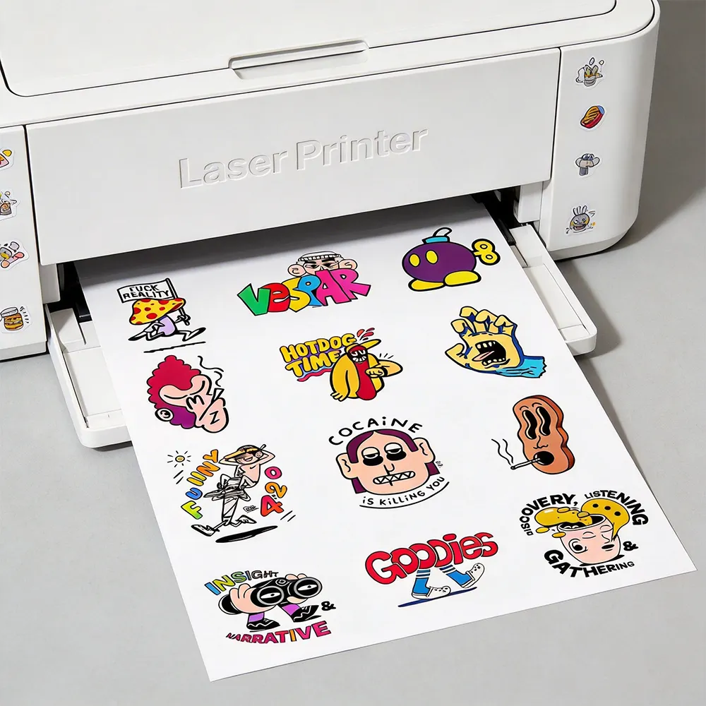 Laser Printable Vinyl Sticker Paper for Precise Labeling