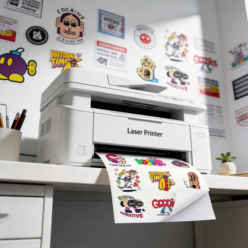 Laser Printable Vinyl Sticker Paper for Precise Labeling