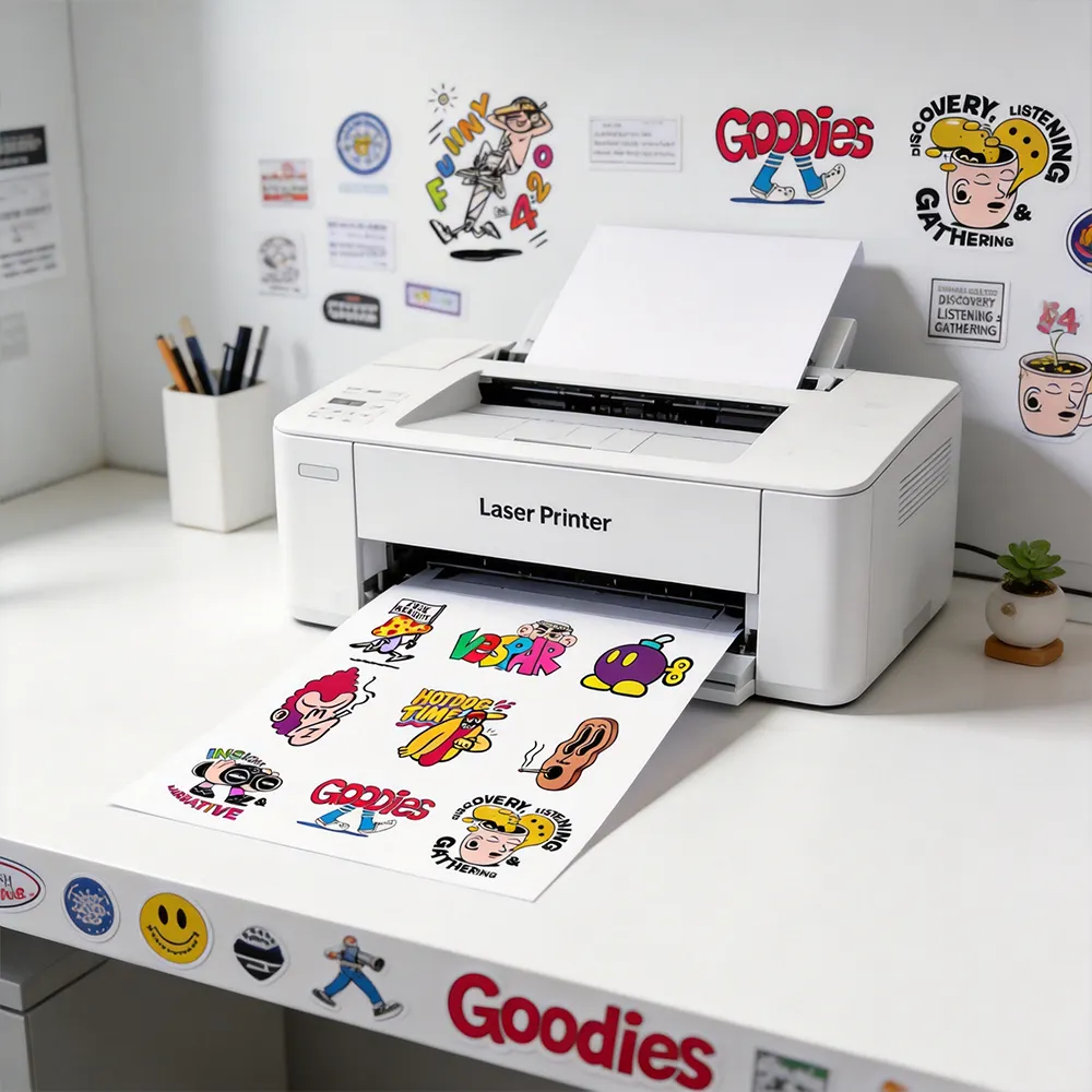 Laser Printable Vinyl Sticker Paper for Precise Labeling