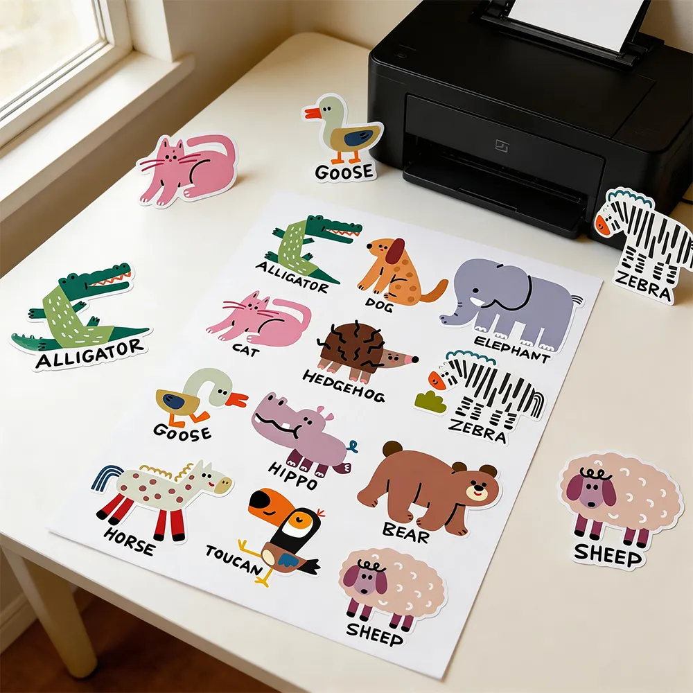 Matte Printable Vinyl Sticker Paper for Custom Labels & Crafts