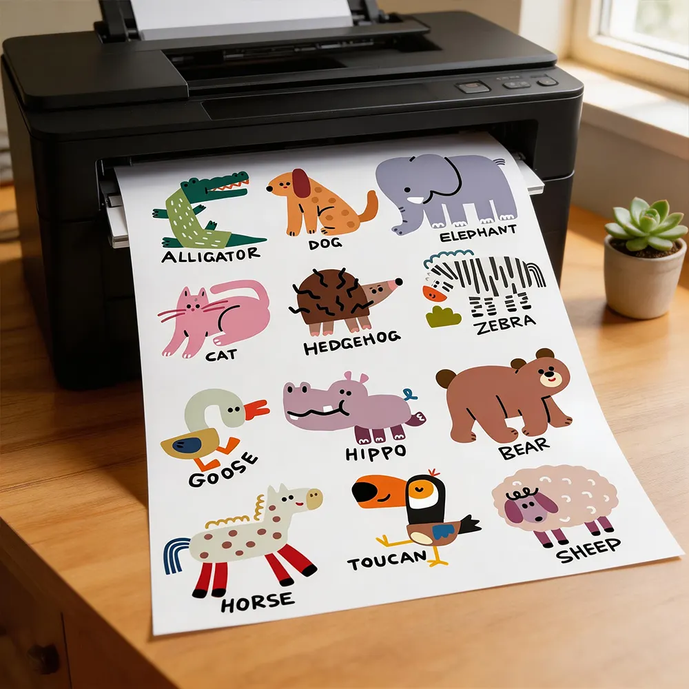 Matte Printable Vinyl Sticker Paper for Custom Labels & Crafts