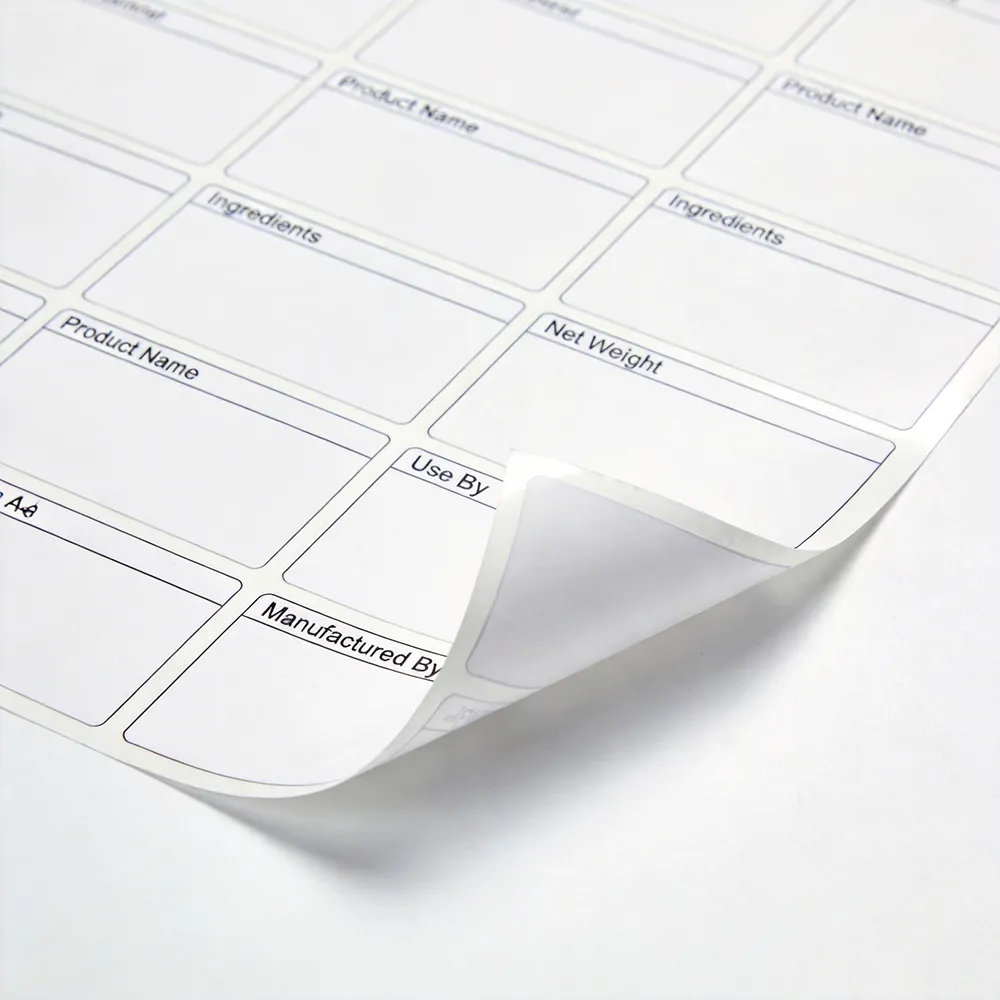 Printable Vinyl Sticker Paper for Product Labels Custom Label Film