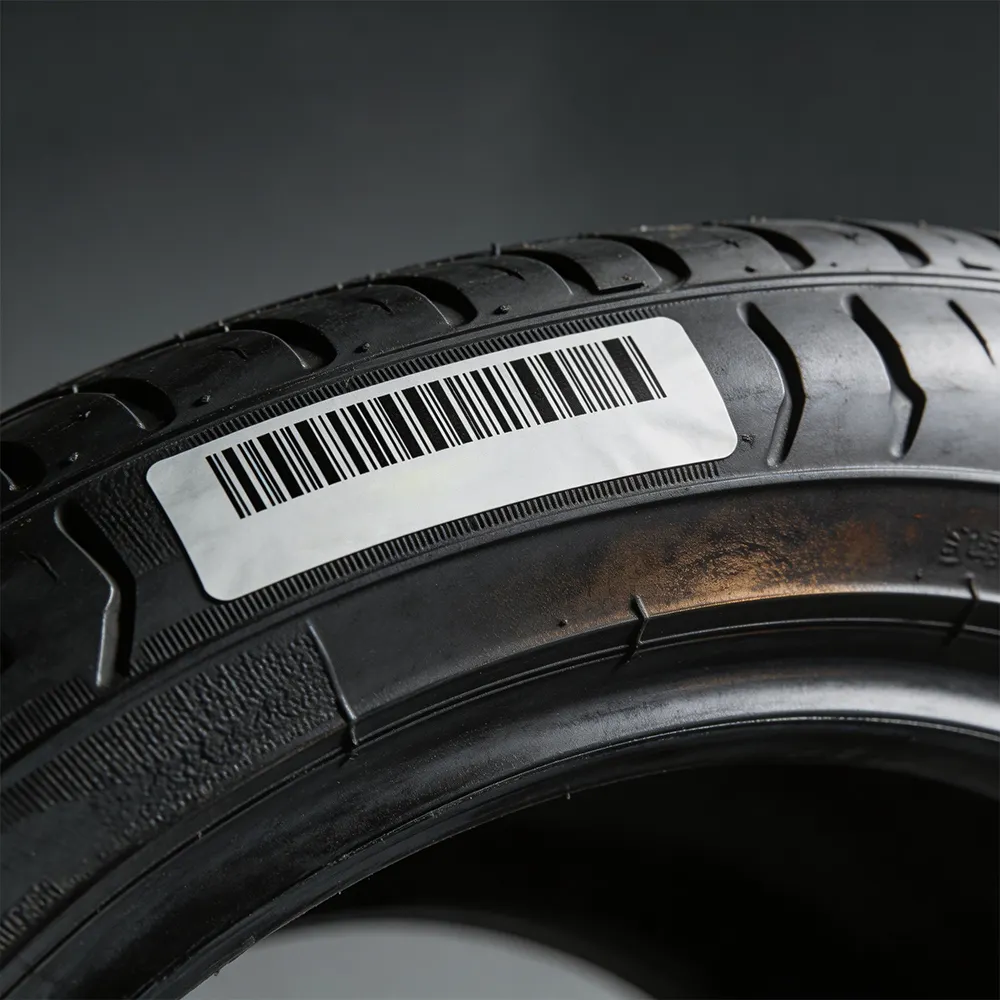 Tire Barcode Label for Warehouse Tracking Systems