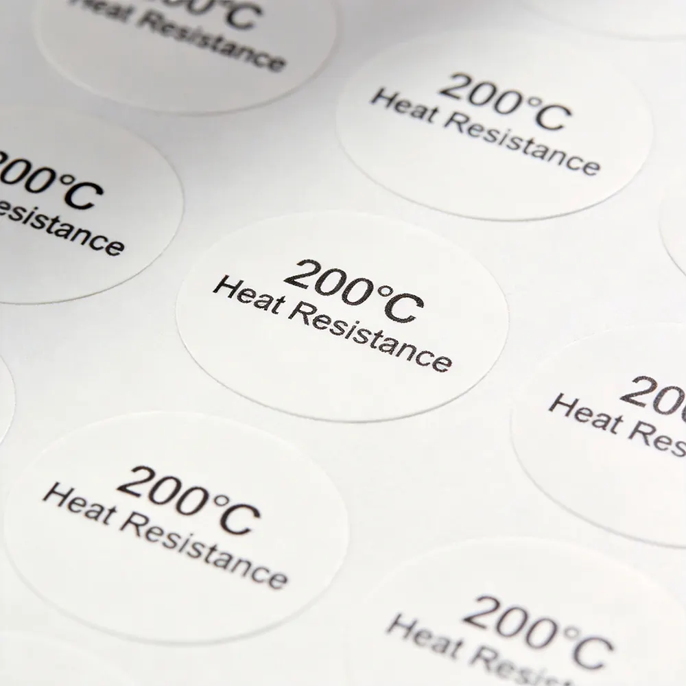 200C Heat Resistant Labels Designed For Factory Automation