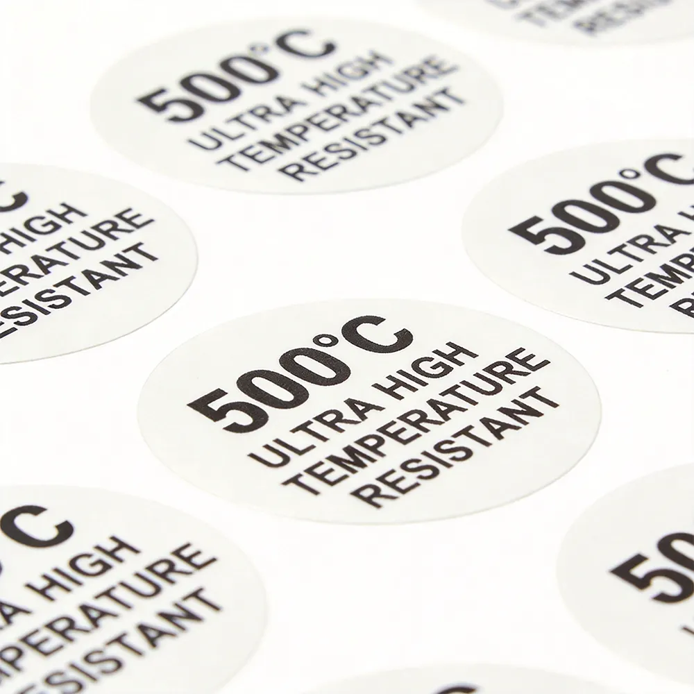 500C Industrial Labels Designed For Furnace Processing Lines