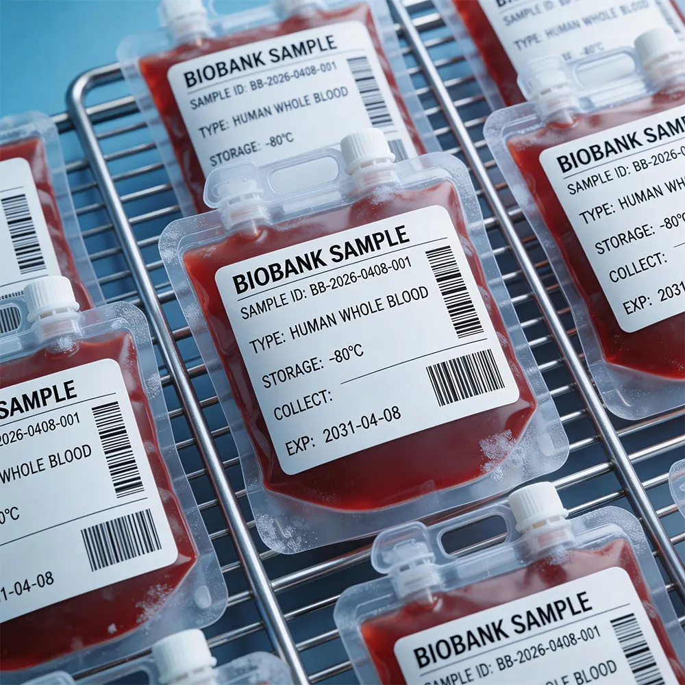 Biobank Labels Maintain Clarity In Cold Storage Conditions