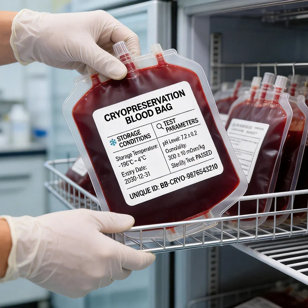 Blood Bag Identification Barcode Labels For Reliable Tracking