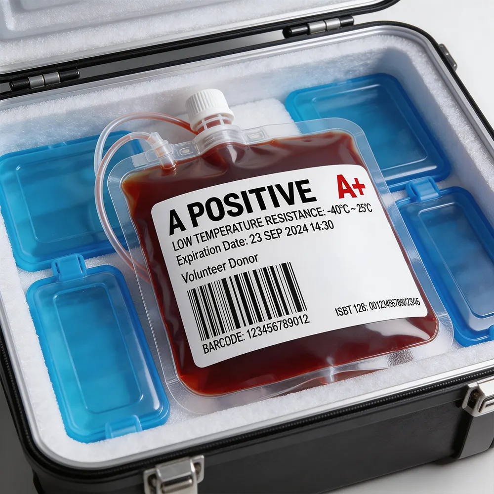 Medical Lab Sample Label Blood storage labels laboratory sample system use