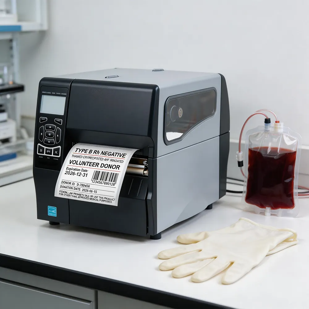 Clinical Transfusion Labels healthcare labeling system