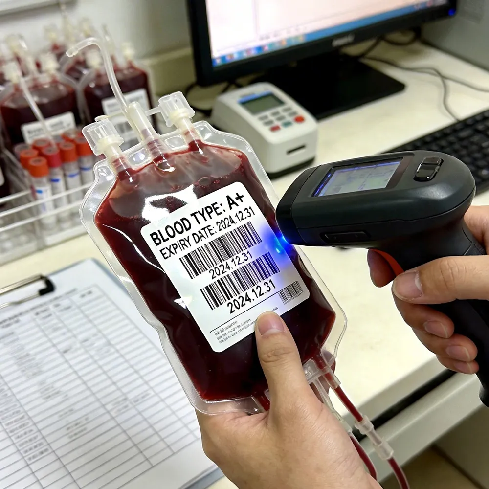 Hospital Blood Bag Tracking Labels for Precise Identification