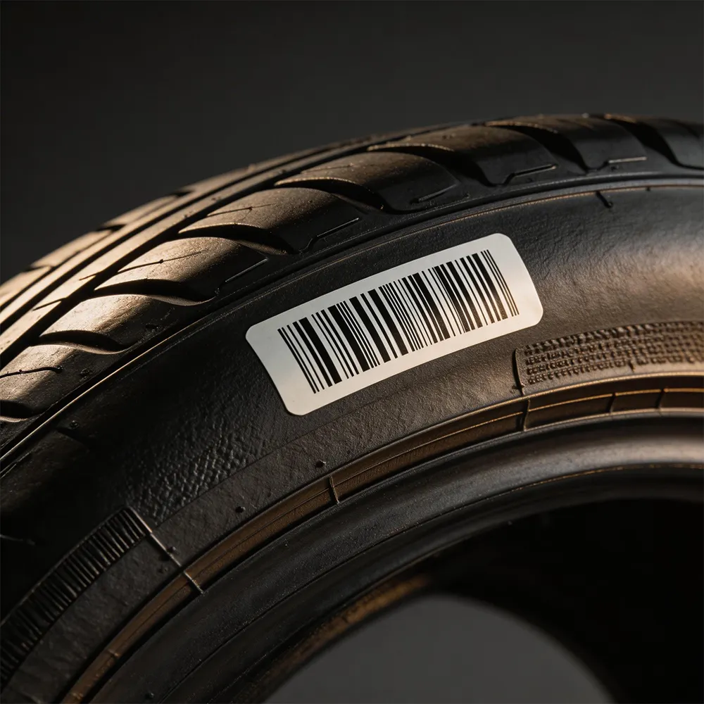 Polyimide Tire Vulcanization Barcode Label Rubber Industry