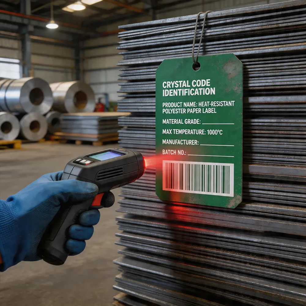 Slab Tracking Labels Heavy Steel Movement Identification