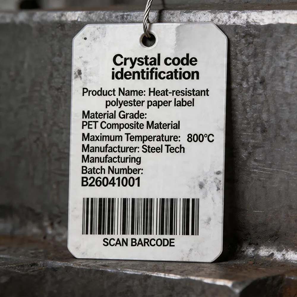 Steel Label Sample Steel Mill Barcode Labels Metal Production Scan Records