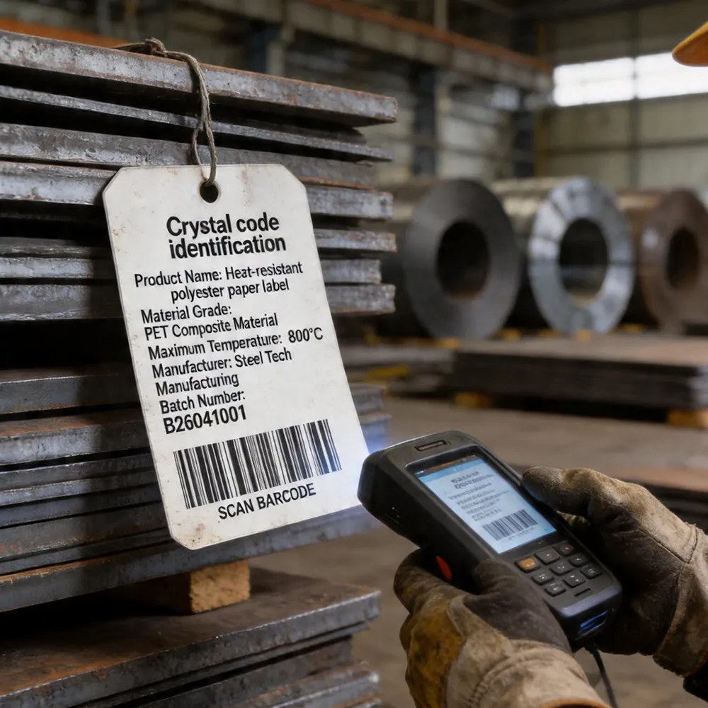 Simple Production Bar Code Label Steel Mill Barcode Labels Metal Production Scan Records