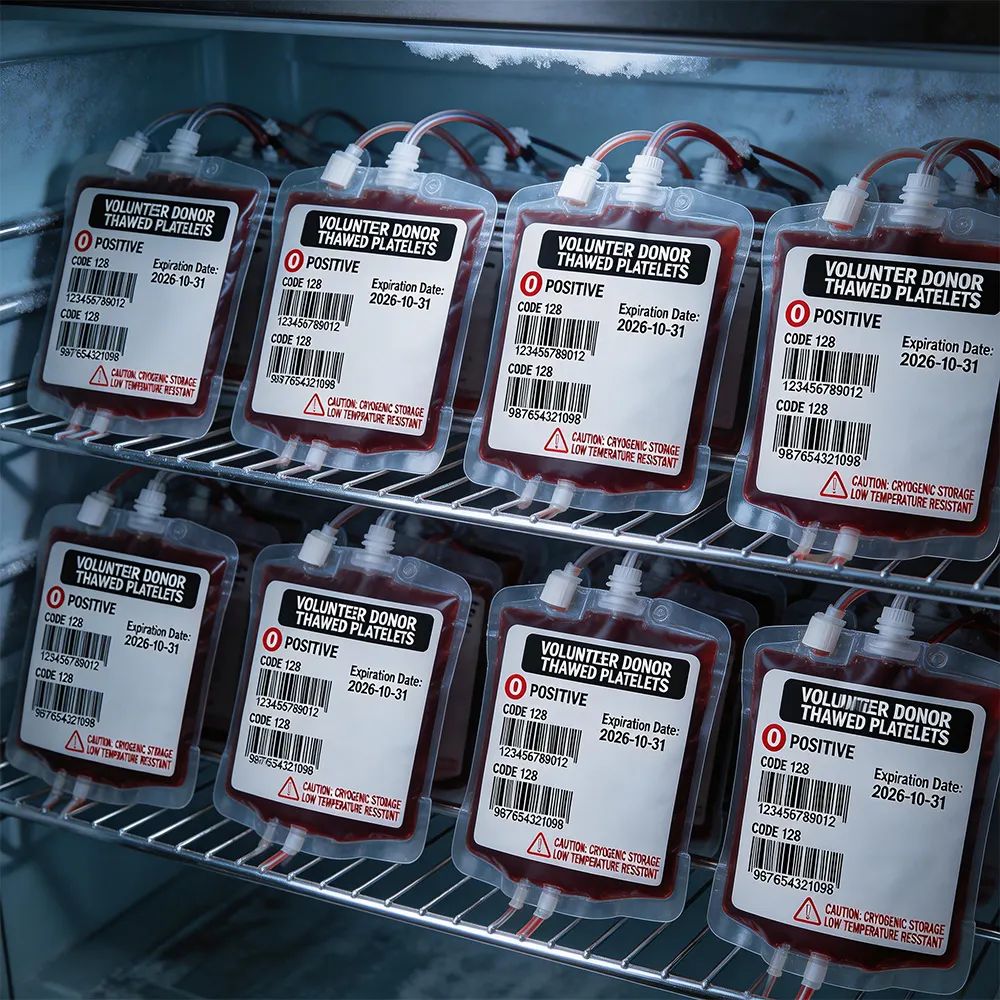 transfusion tracking label