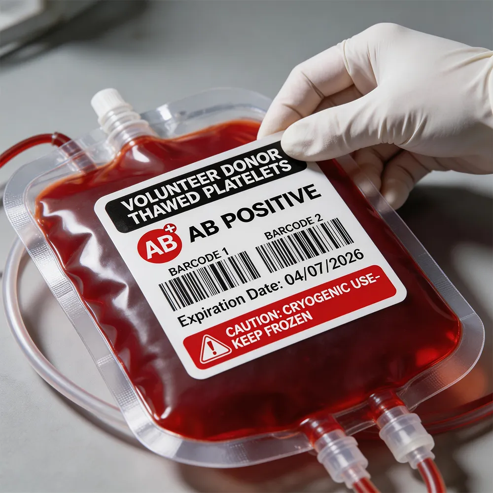 medical vinyl label