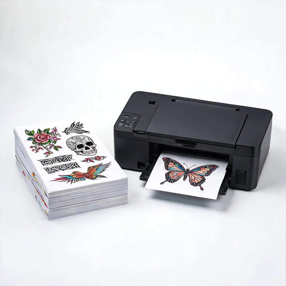 adhesive tattoo paper