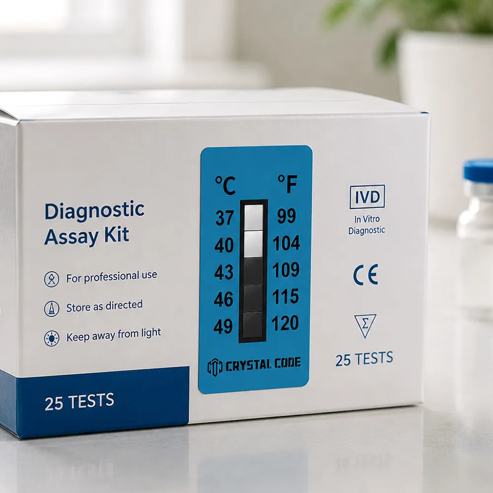 Cold Chain Temperature Monitoring Label for Product Care