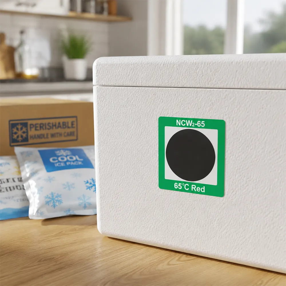 Temperature Storage Sticker Cold Chain Temperature Sticker for Storage and Transit