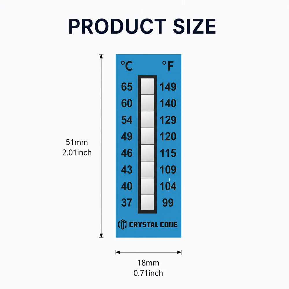 Temperature Storage Sticker Cold Storage Temperature Sticker for cold room checks