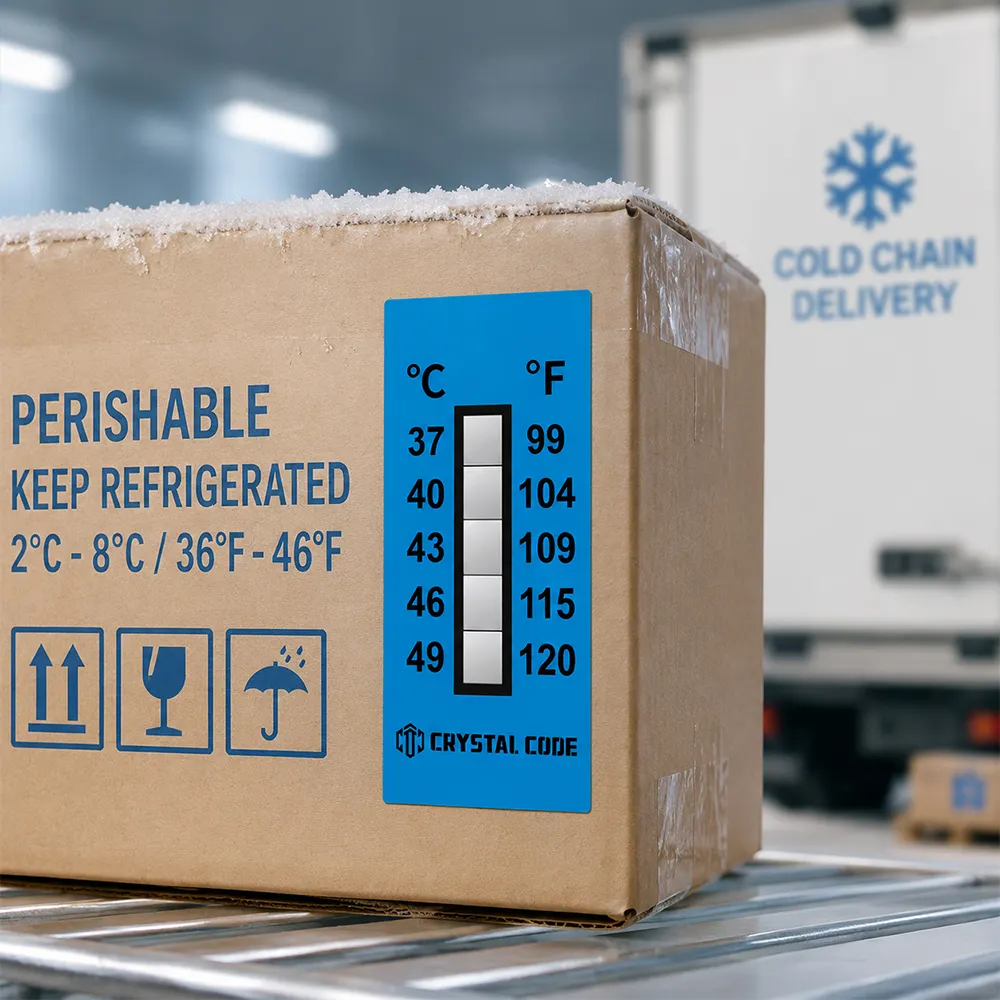 Freezer Temperature Indicator Sticker for Cold Storage