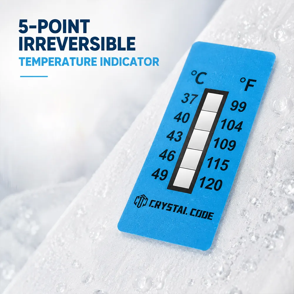 frozen temperature indicator label for subzero quality
