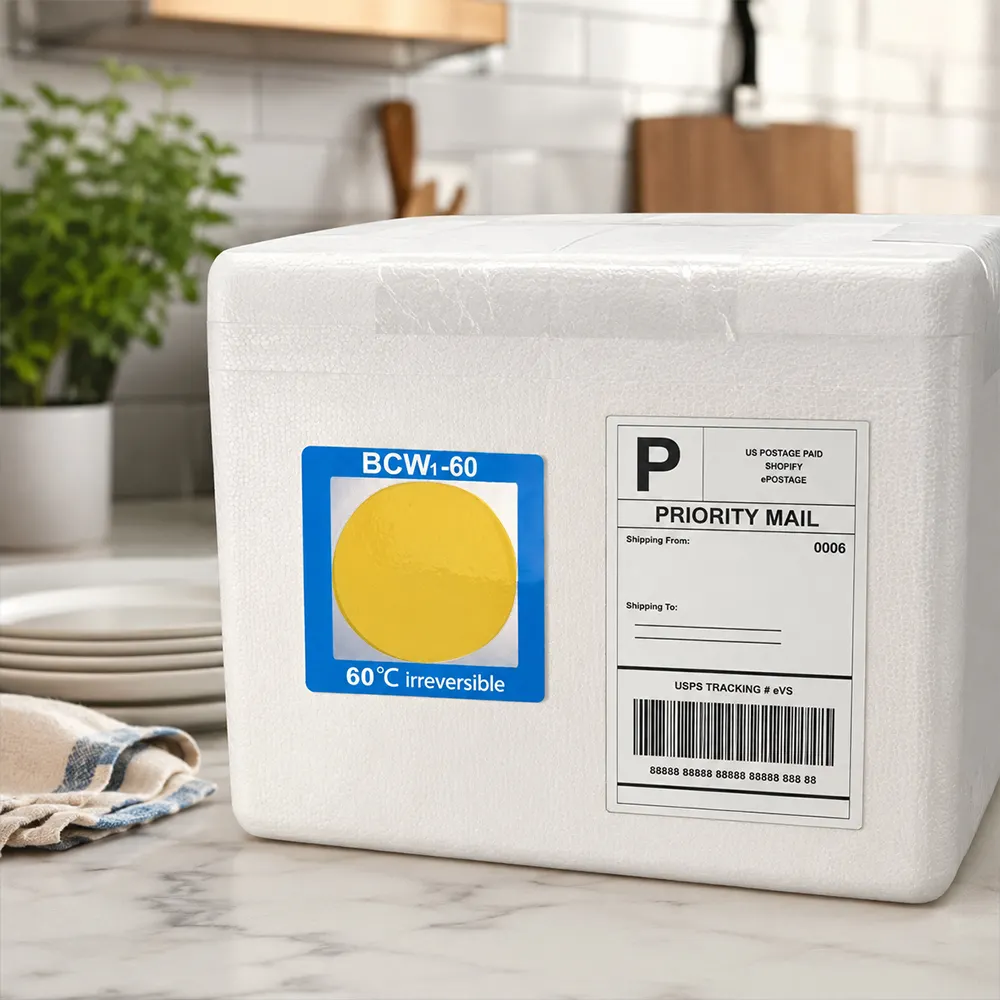 Polyester Temperature Label for Industrial Heat Control