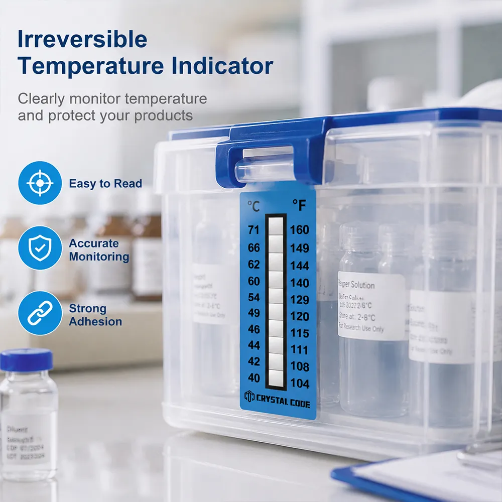 Refrigerated Transport Temperature Label for Cold Chain