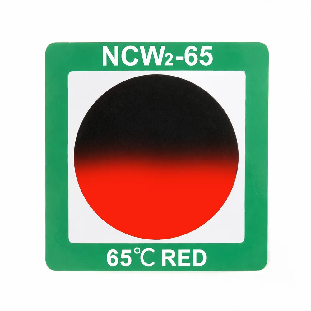 Reversible Thermochromic Label for reusable heat alerts