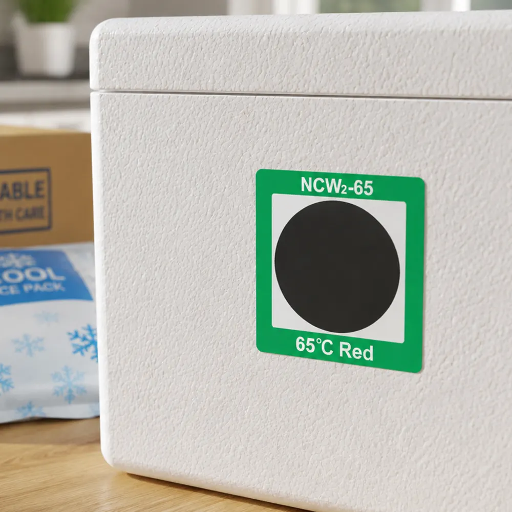 Reversible Temperature Sticker Reversible Thermochromic Label for reusable heat alerts