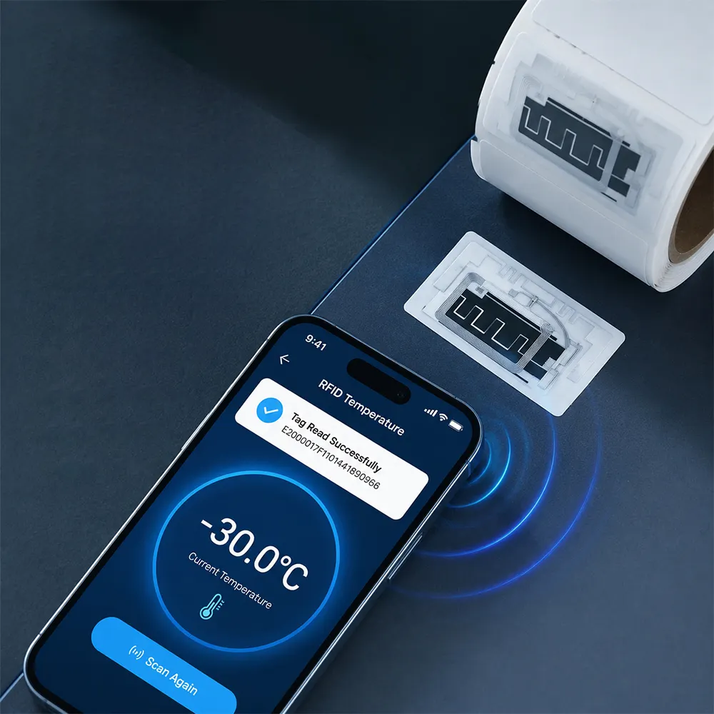 Temperature Monitor Sticker smart temperature indicator label for heat risk alerts!