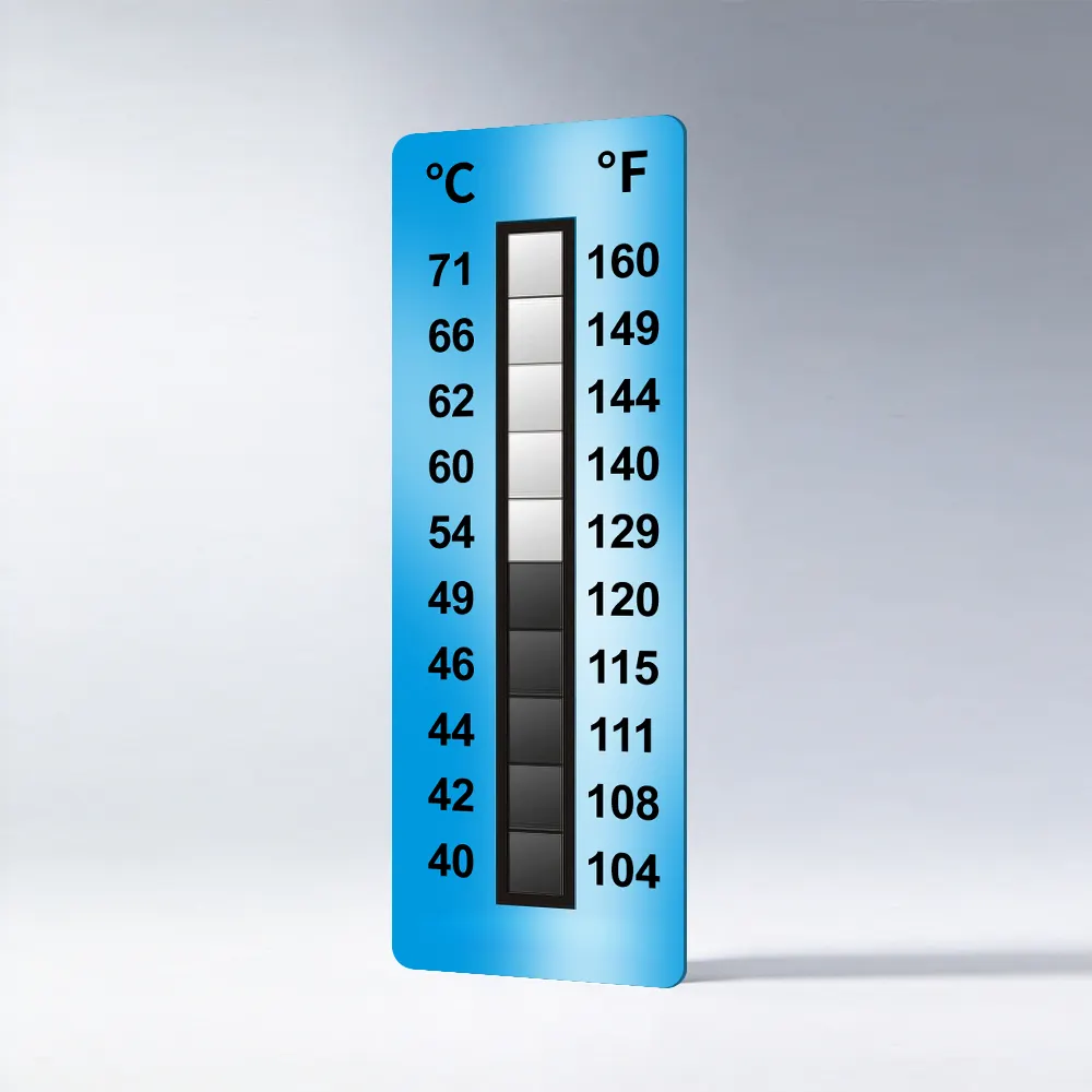 Temperature Storage Sticker temperature warming label for thermal rise cargo checks