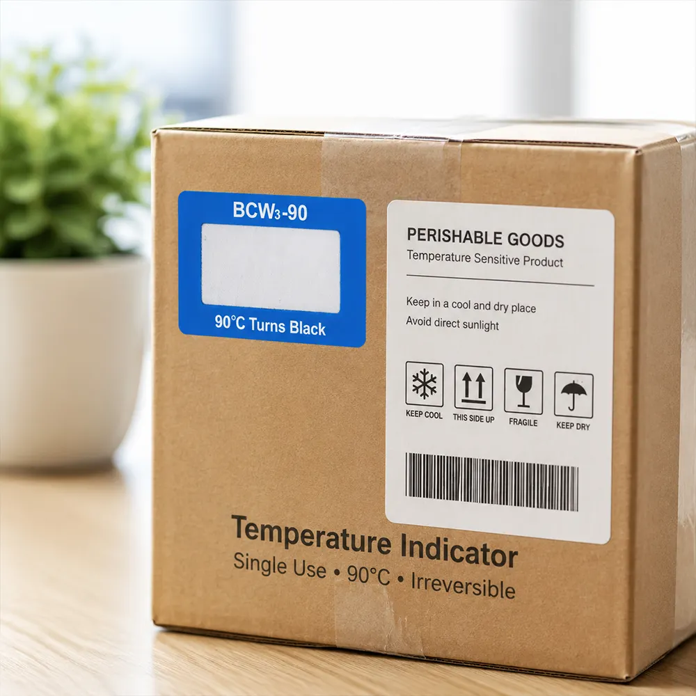 Square Temperature Sticker thermochromic temperature sticker for direct heat marks