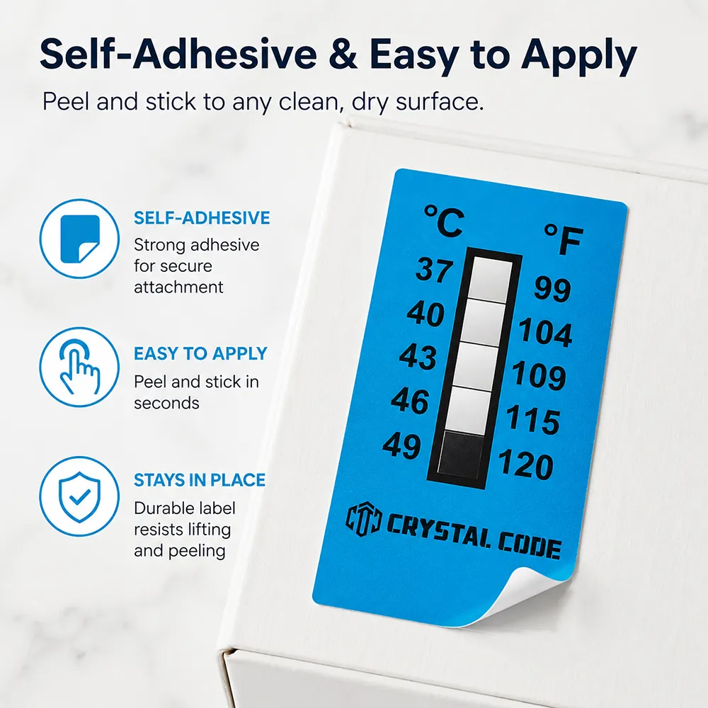 Magnetic Temperature Sticker Waterproof Temperature Monitoring Label for Wet Areas